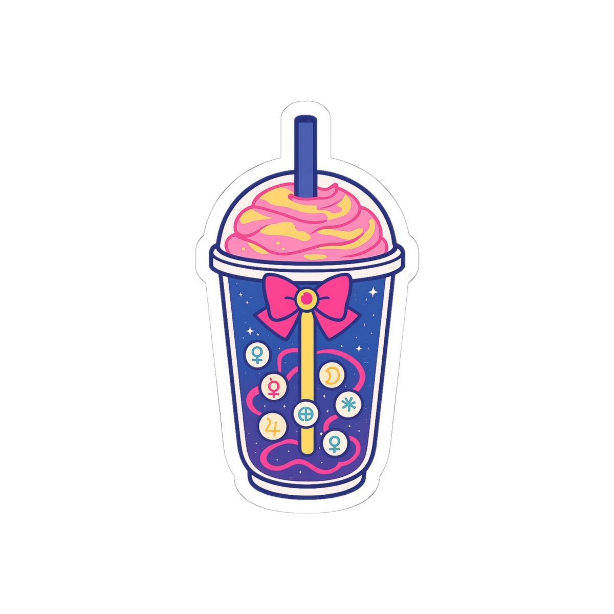 Sailor Moon Boba Sticker | Cute Chibi Vinyl Decal