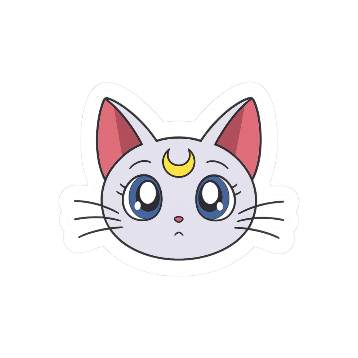 Sailor Moon Artemis Cute Cat Sticker | Adorable Vinyl Decal
