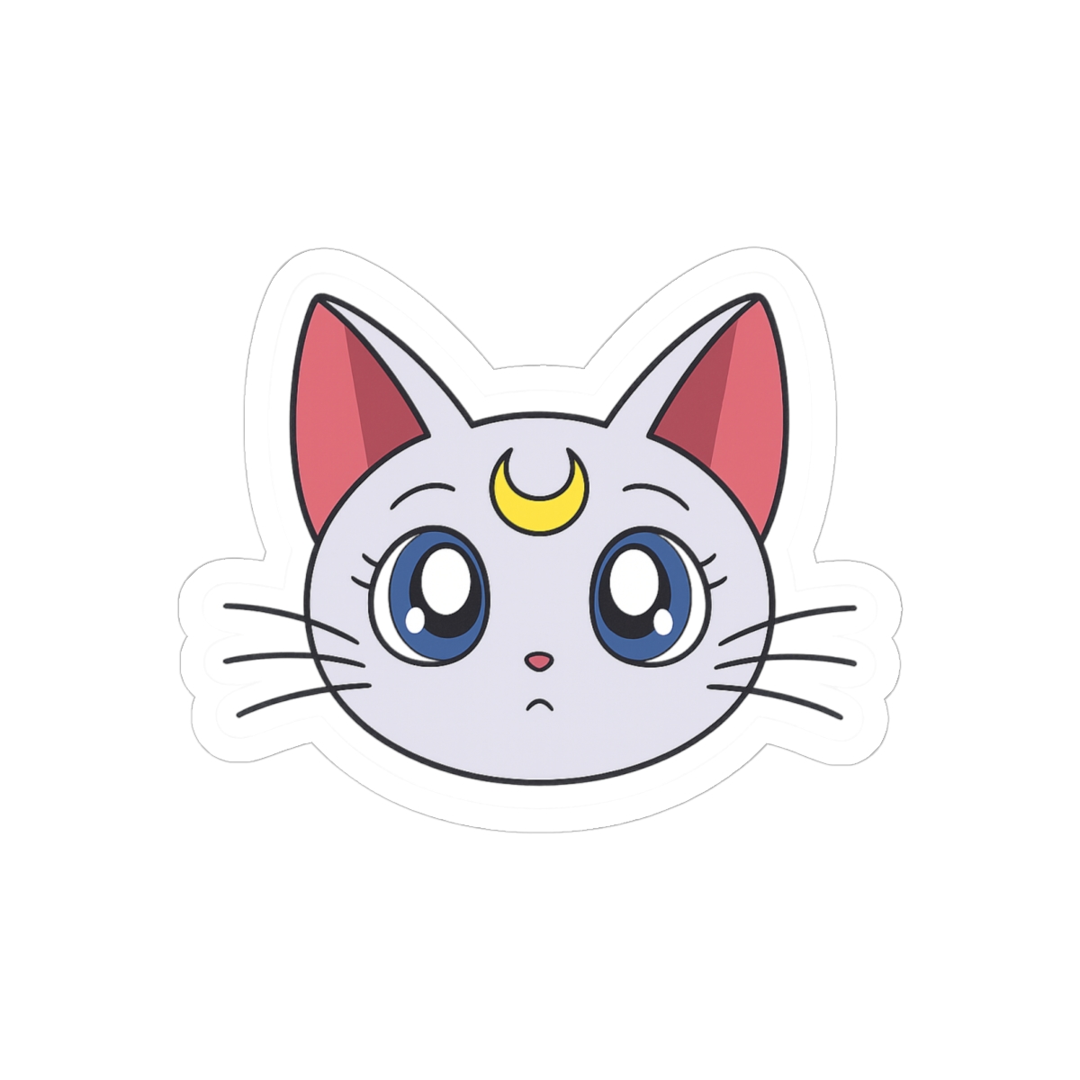 Sailor Moon Artemis Cute Cat Sticker | Adorable Vinyl Decal