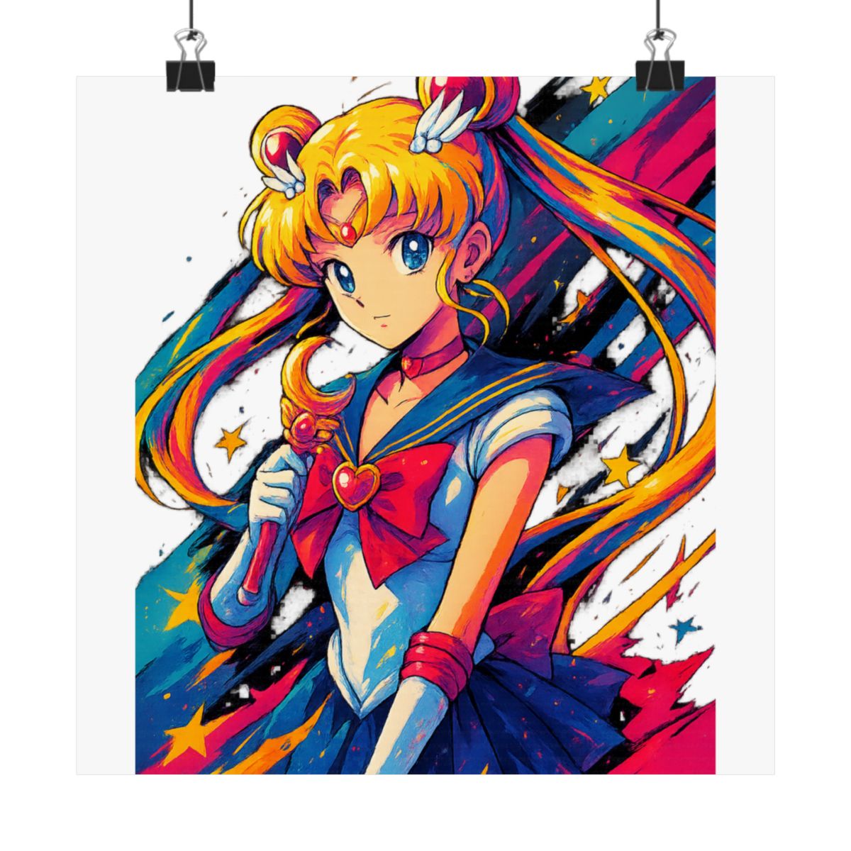 Moonlight Power Sailor Moon Poster | Anime Wall Art Print - alternate angle 1, merchandise