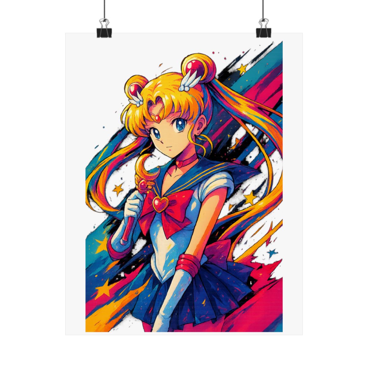 Moonlight Power Sailor Moon Poster | Anime Wall Art Print - alternate angle 1, merchandise