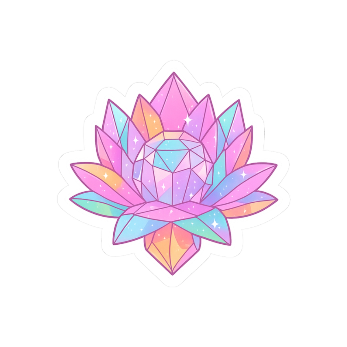 Pastel Crystal Sailor Moon Sticker | Kawaii Vinyl Decal - alternate angle 3, merchandise