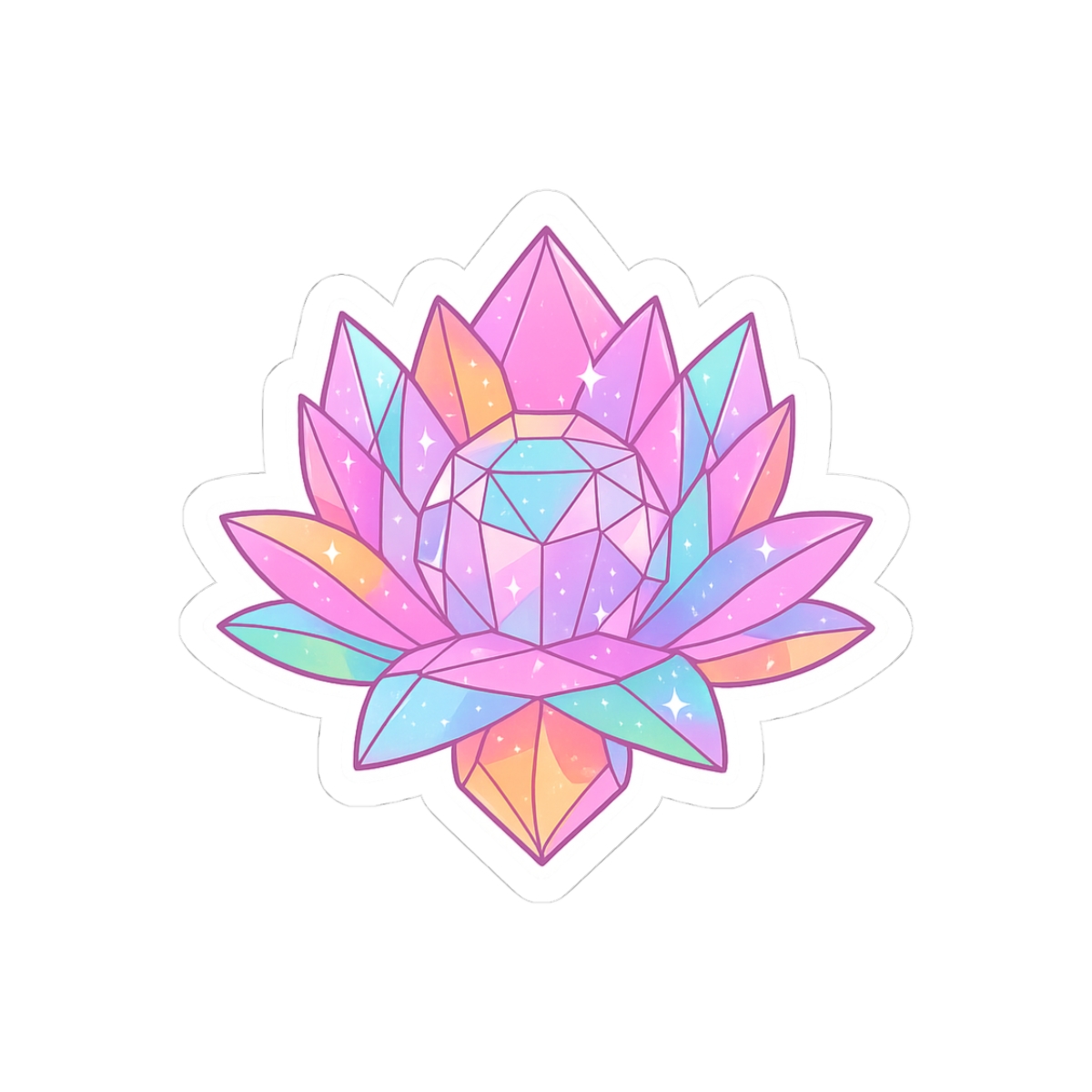 Pastel Crystal Sailor Moon Sticker | Kawaii Vinyl Decal