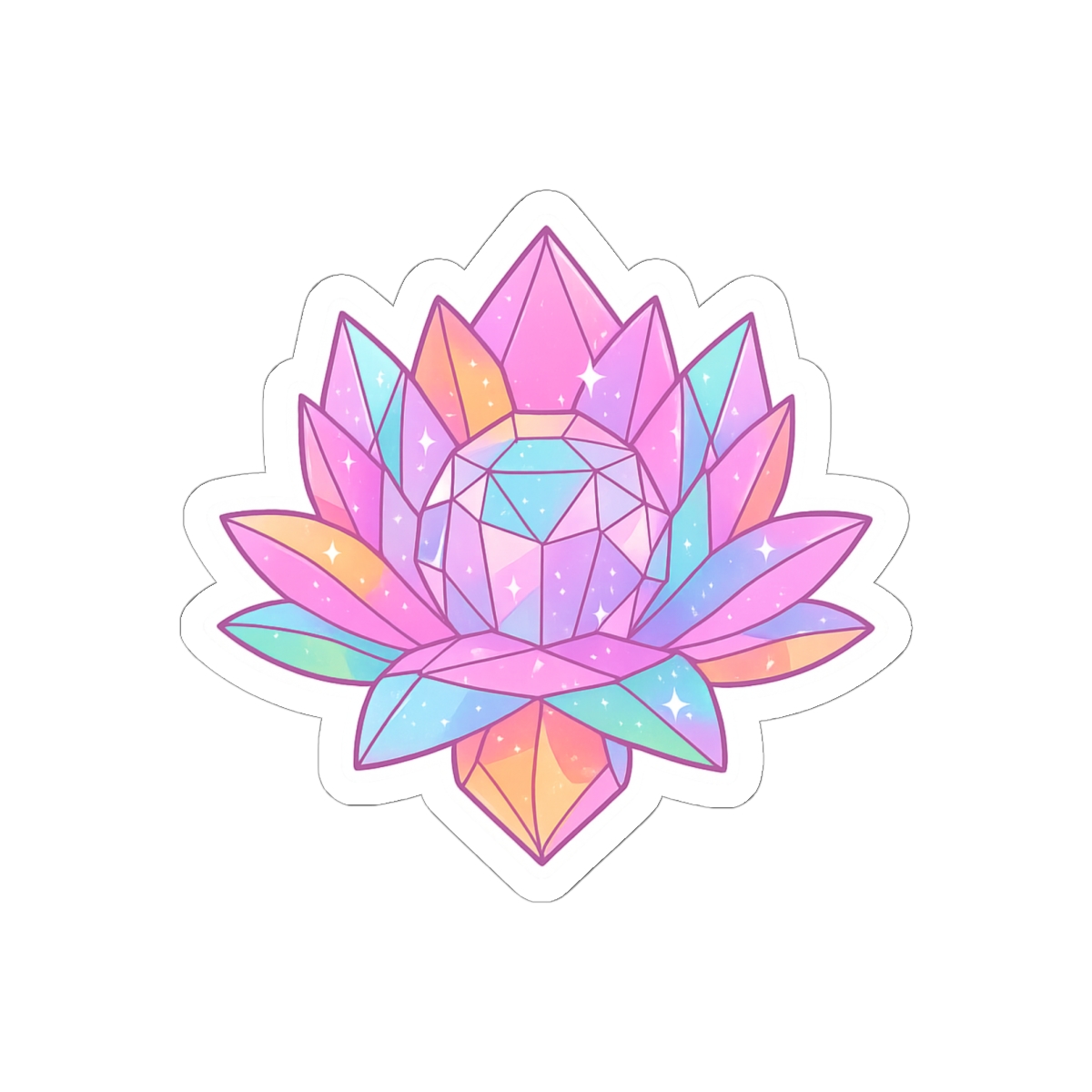 Pastel Crystal Sailor Moon Sticker | Kawaii Vinyl Decal