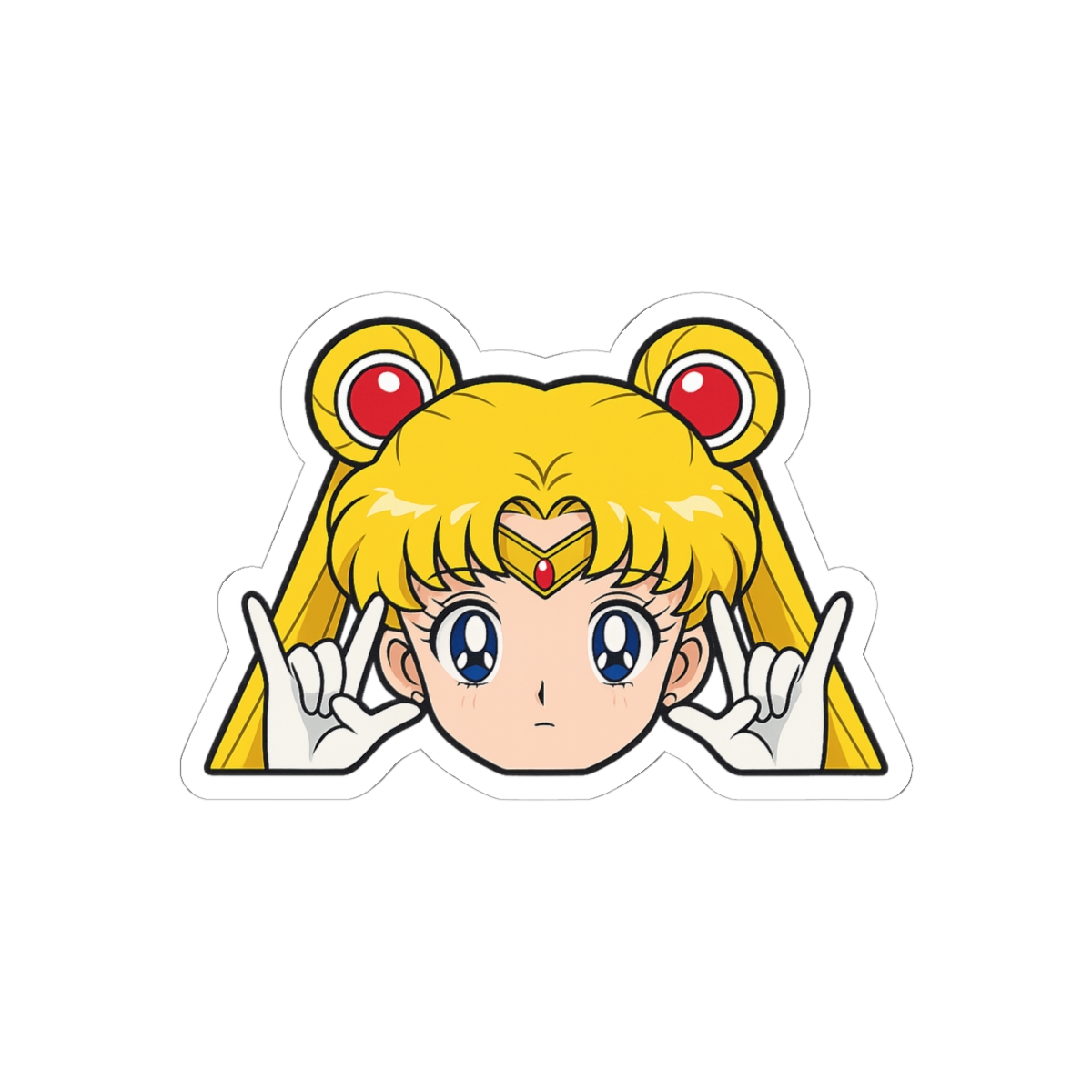 Sailor Moon Peeker Sticker | Cute Anime Vinyl Decal