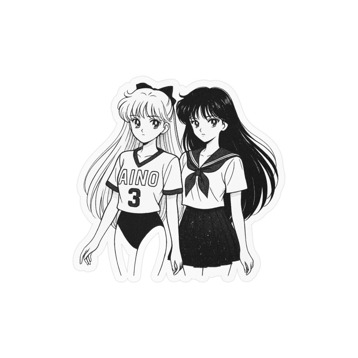 Sailor Moon Minako & Rei Stickers | Cute Anime Vinyl Decals - alternate angle 3, merchandise