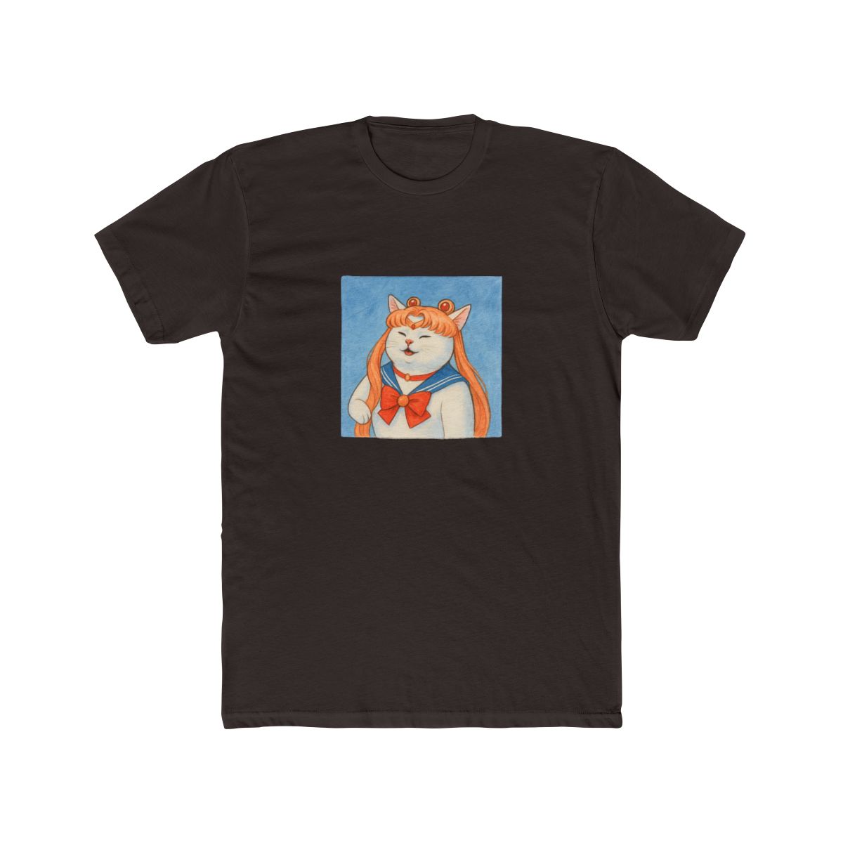 Sailor Meoown Feline Hero Pun T-Shirt - alternate angle 3, merchandise