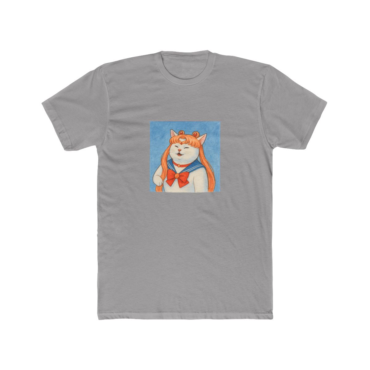 Sailor Meoown Feline Hero Pun T-Shirt - alternate angle 2, merchandise