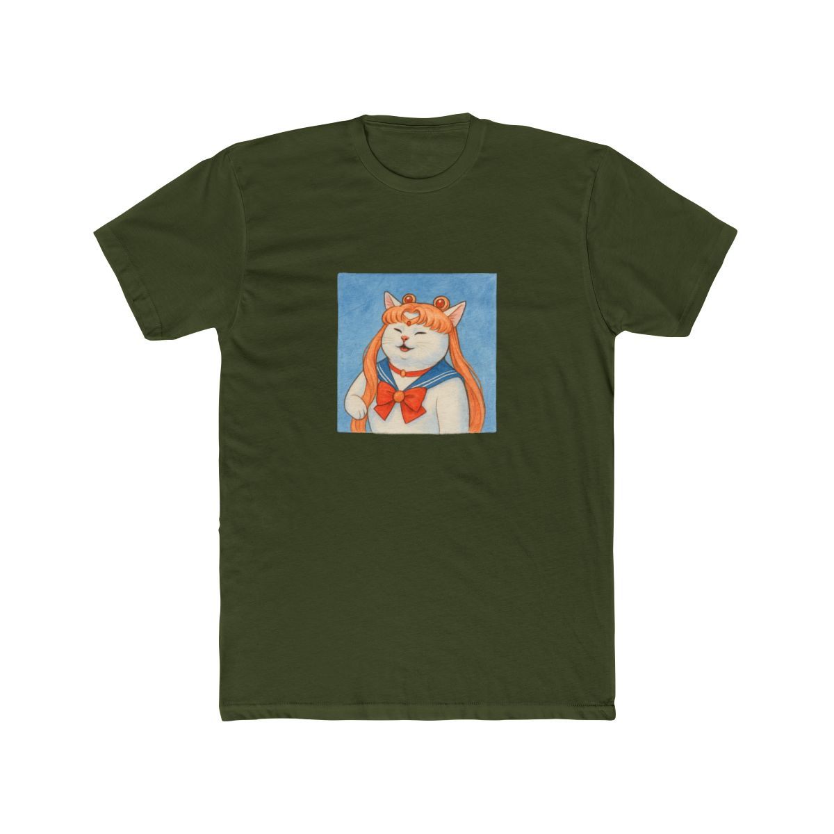 Sailor Meoown Feline Hero Pun T-Shirt - alternate angle 5, merchandise