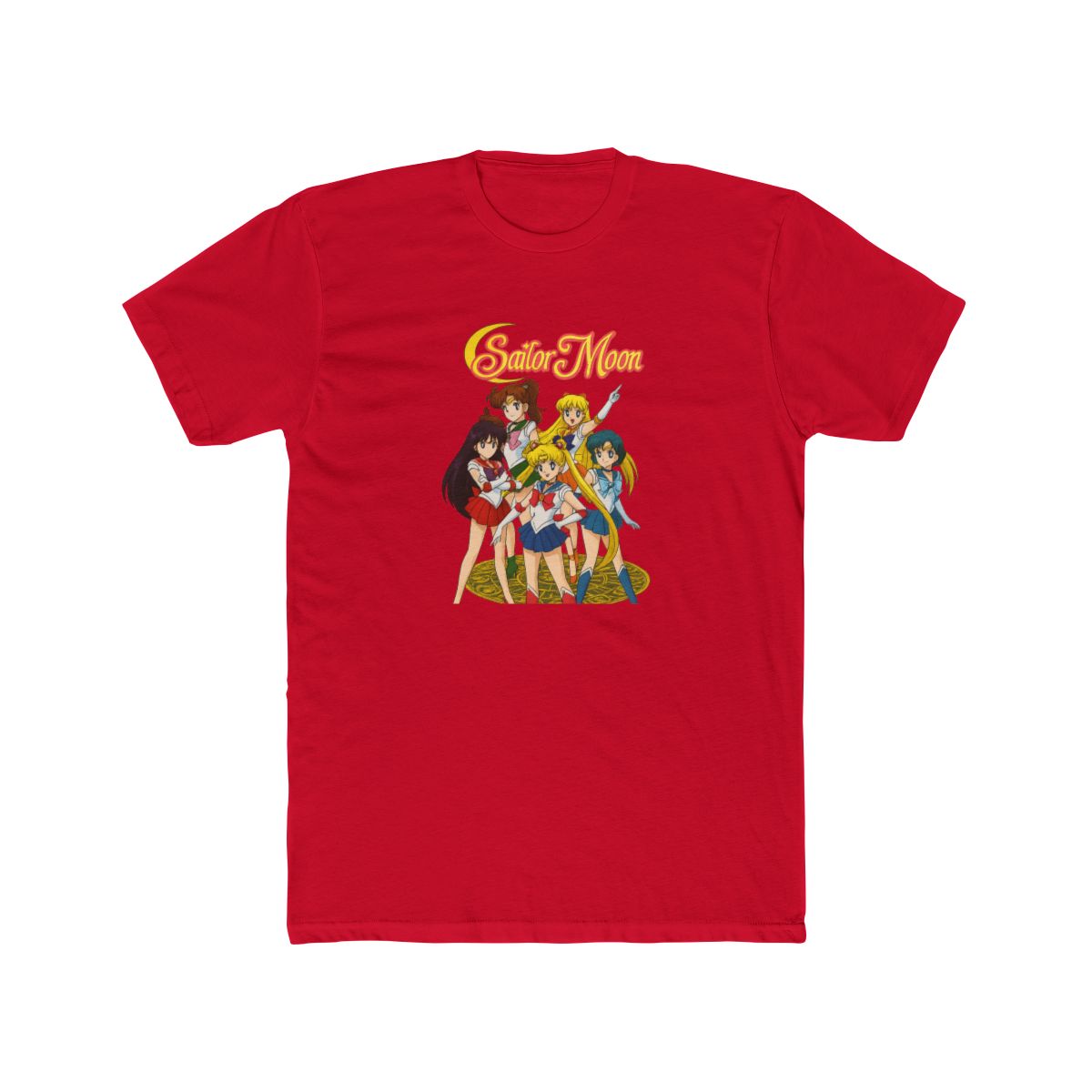 Sailor Moon Team Magic Circle Anime T-Shirt - alternate angle 3, merchandise
