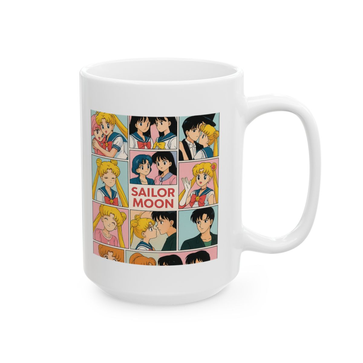 Sailor Moon Justice Oath | Anime Coffee Mug, Otaku Fan Gift, Sailor Cup