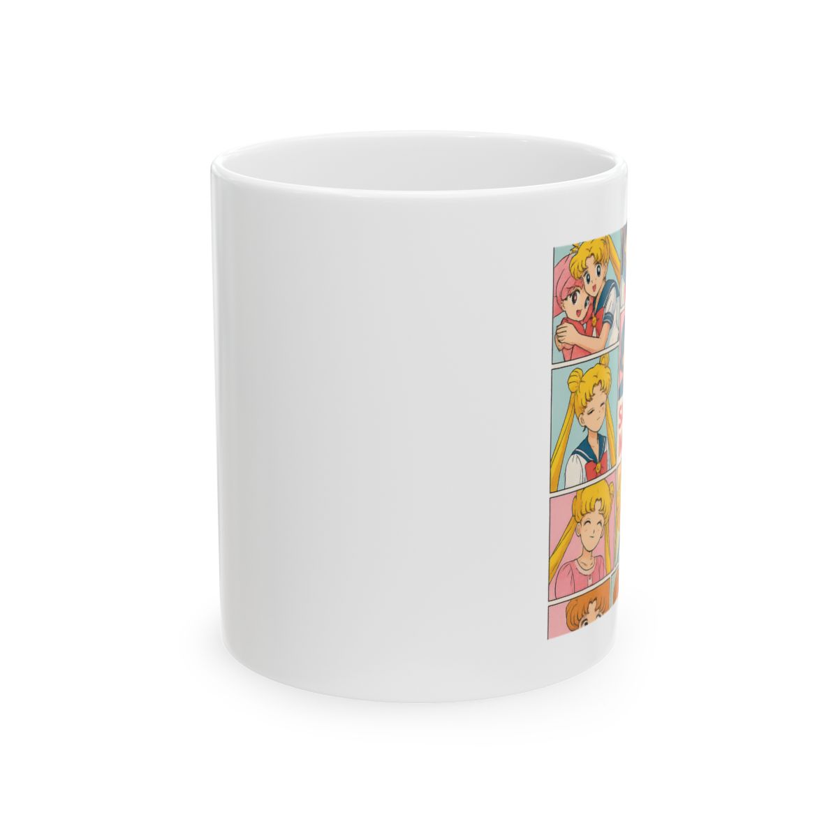 Sailor Moon Justice Oath | Anime Coffee Mug, Otaku Fan Gift, Sailor Cup - alternate angle 2, merchandise