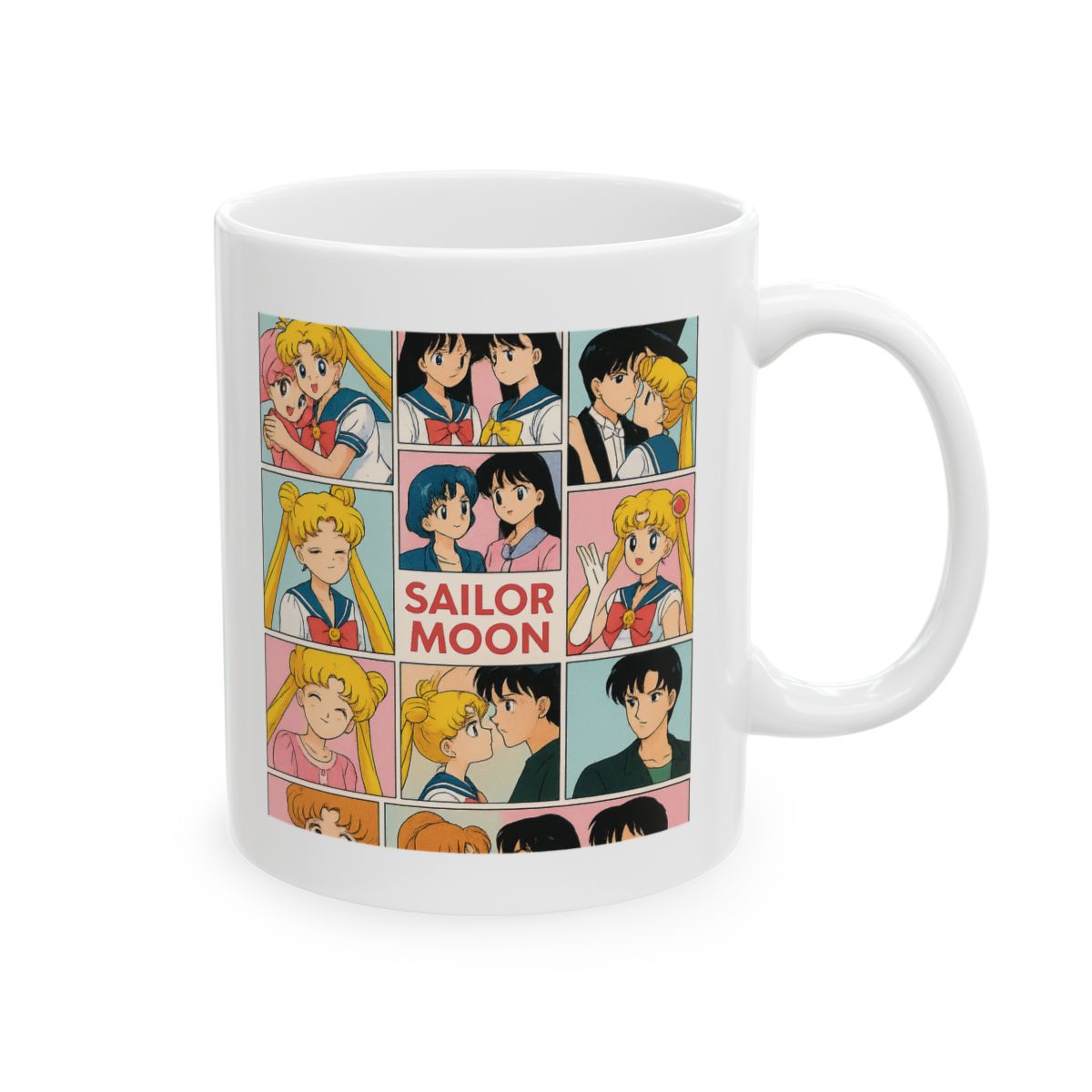 Sailor Moon Justice Oath | Anime Coffee Mug, Otaku Fan Gift, Sailor Cup - Official Mugs & Drinkware merchandise