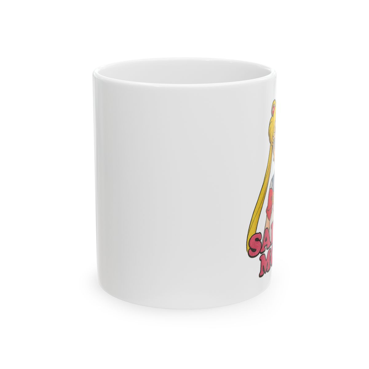 Usagi Serena 90s Sparkle | Sailor Moon Mug, Anime Coffee Cup, Magical Girl Gift - alternate angle 1, merchandise