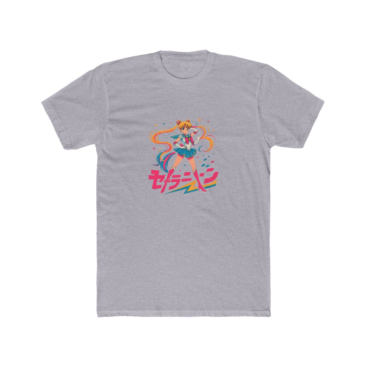 Sailor Moon Lunar Tiara Pose | Anime Fan Tee, Sailor Moon Shirt, Nostalgia Gift - alternate angle 5, merchandise