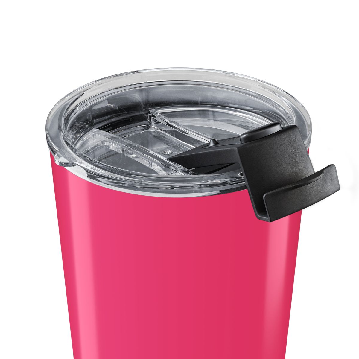 A light pink Stanley tumbler with a handle, straw, and lid. The tumbler is decorated with gold line art of anime characters. The Stanley logo is visible. The tumbler is on a white stand - alternate angle 5, merchandise