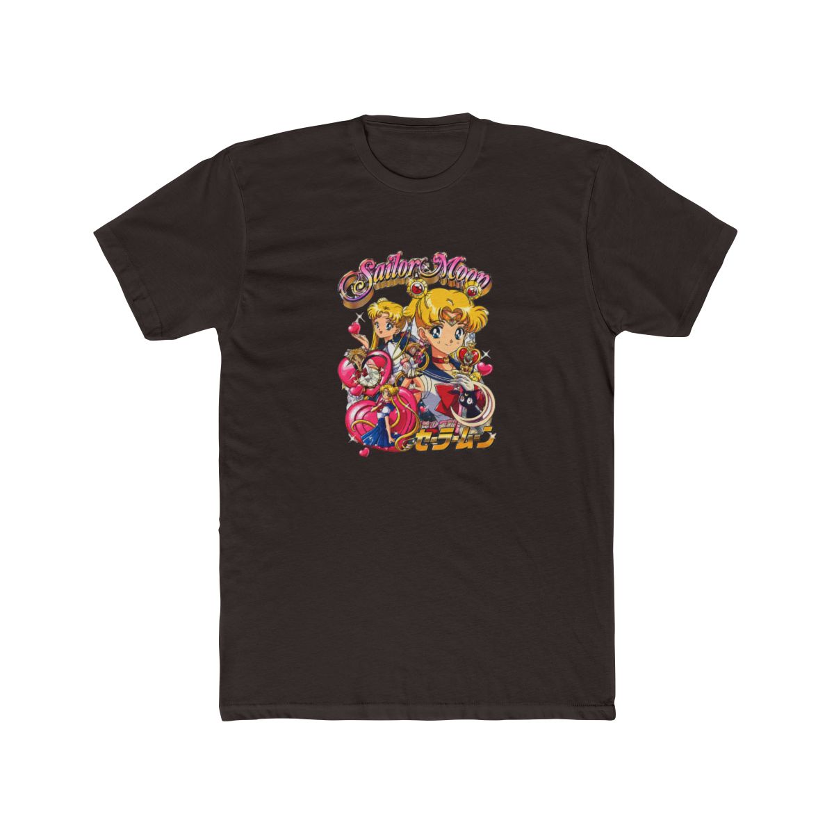 Sailor Moon T Shirt: Anime Graphic Tee, Cotton Apparel - alternate angle 3, merchandise