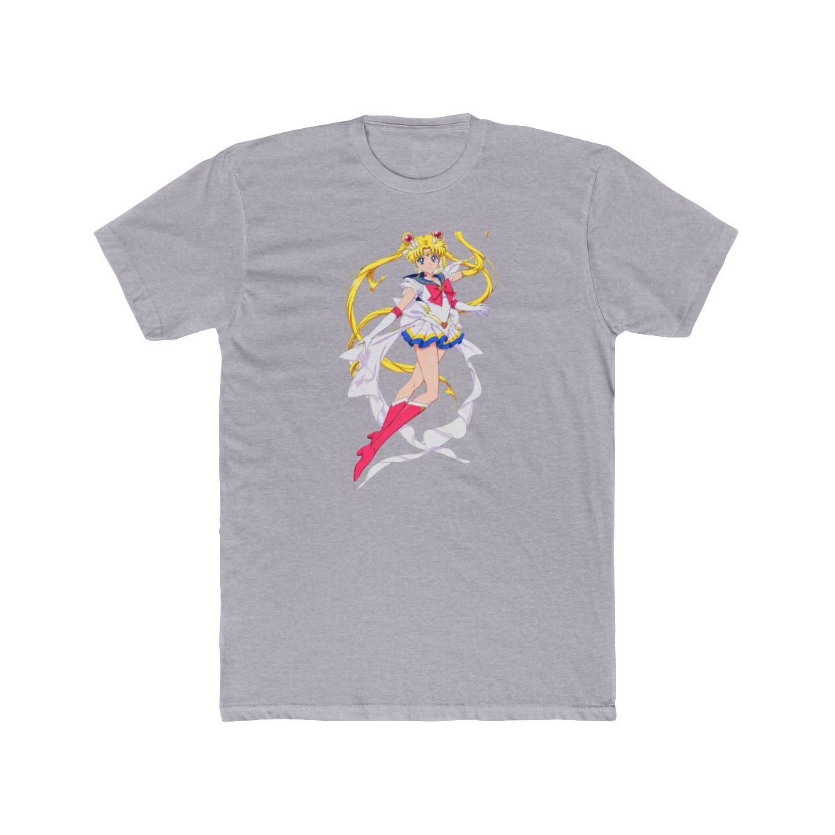 Sailor Moon Illustration T Shirt | Anime Magical Girl Top - alternate angle 4, merchandise