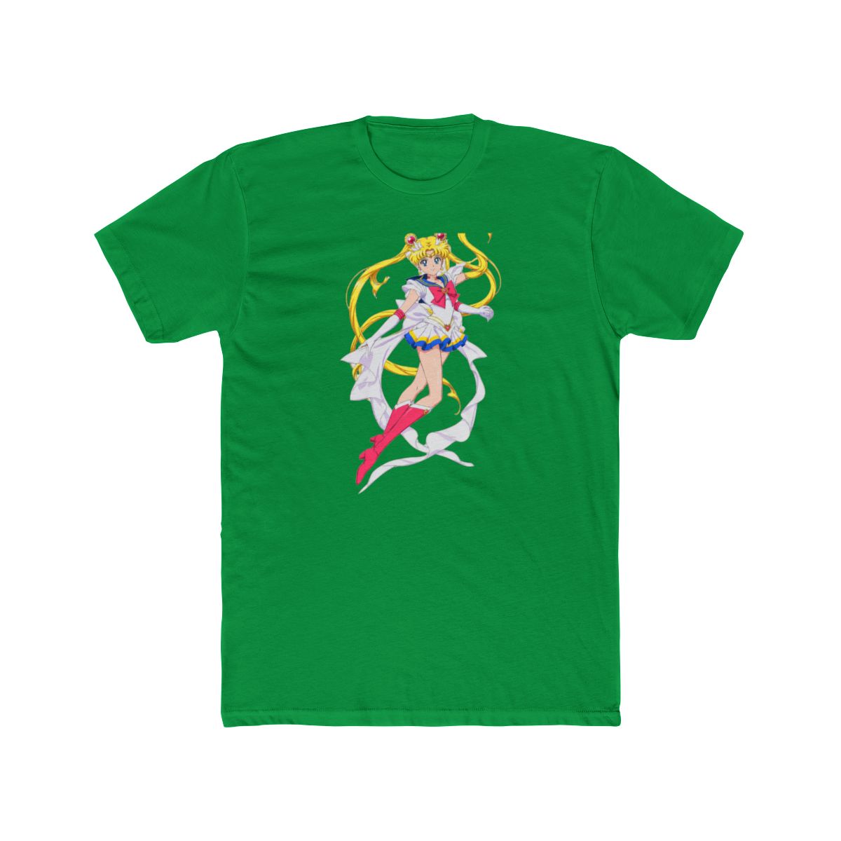 Sailor Moon Illustration T Shirt | Anime Magical Girl Top - alternate angle 5, merchandise