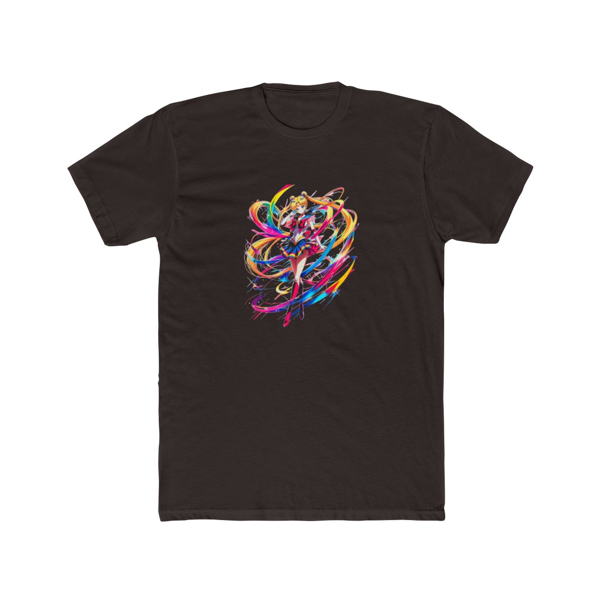Sailor Moon Rainbow Art T Shirt - alternate angle 5, merchandise