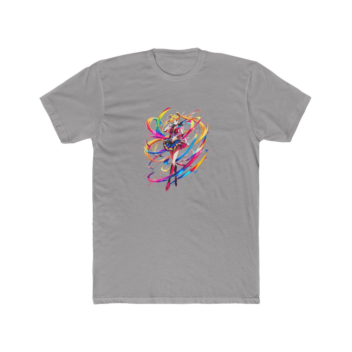 Sailor Moon Rainbow Art T Shirt - alternate angle 4, merchandise