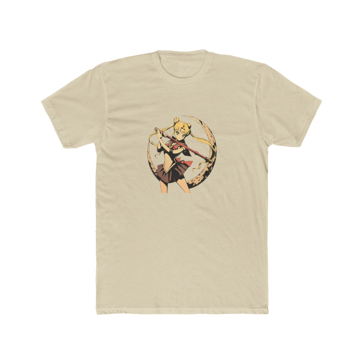 Sailor Moon Crescent Moon Staff Art T Shirt - alternate angle 4, merchandise
