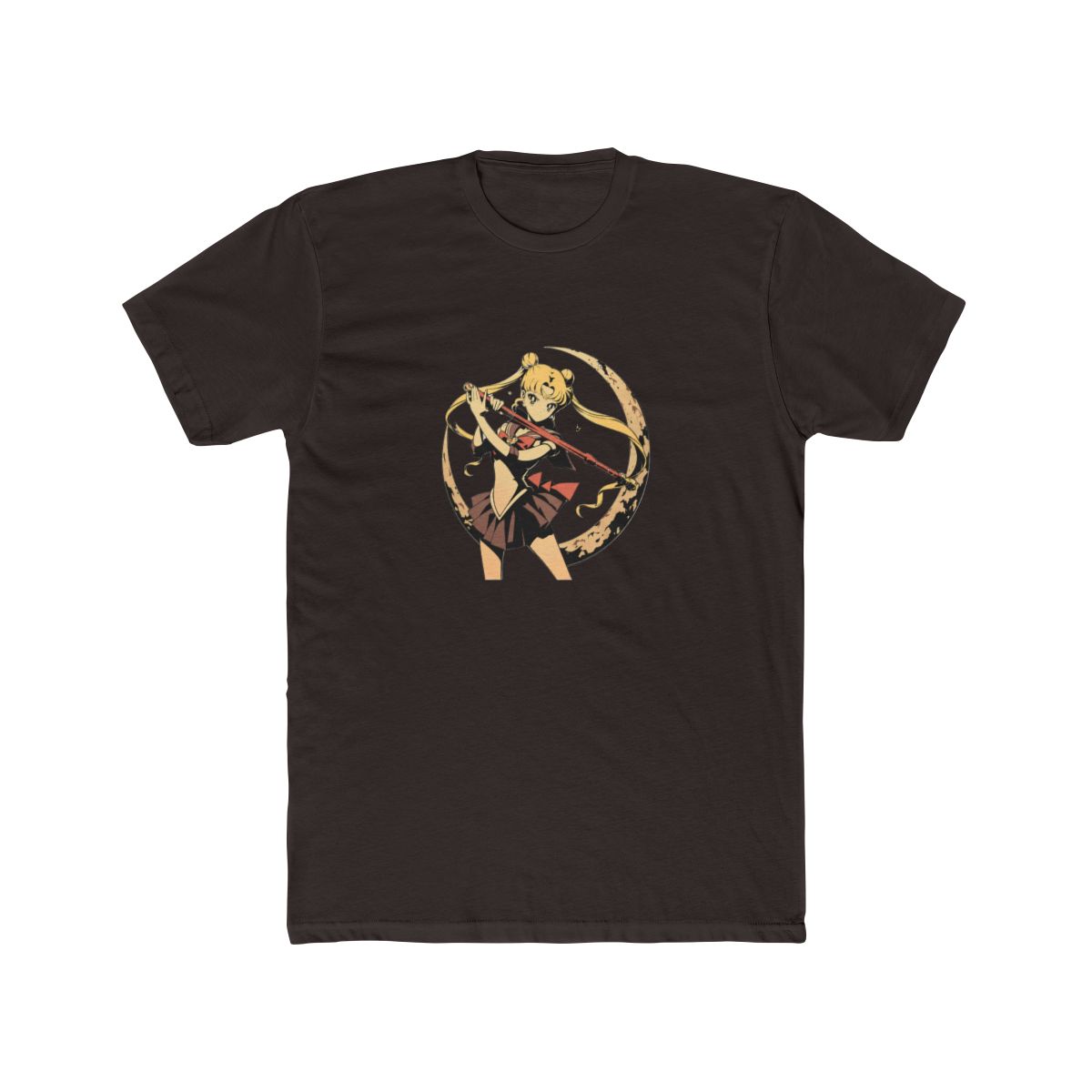 Sailor Moon Crescent Moon Staff Art T Shirt - alternate angle 3, merchandise