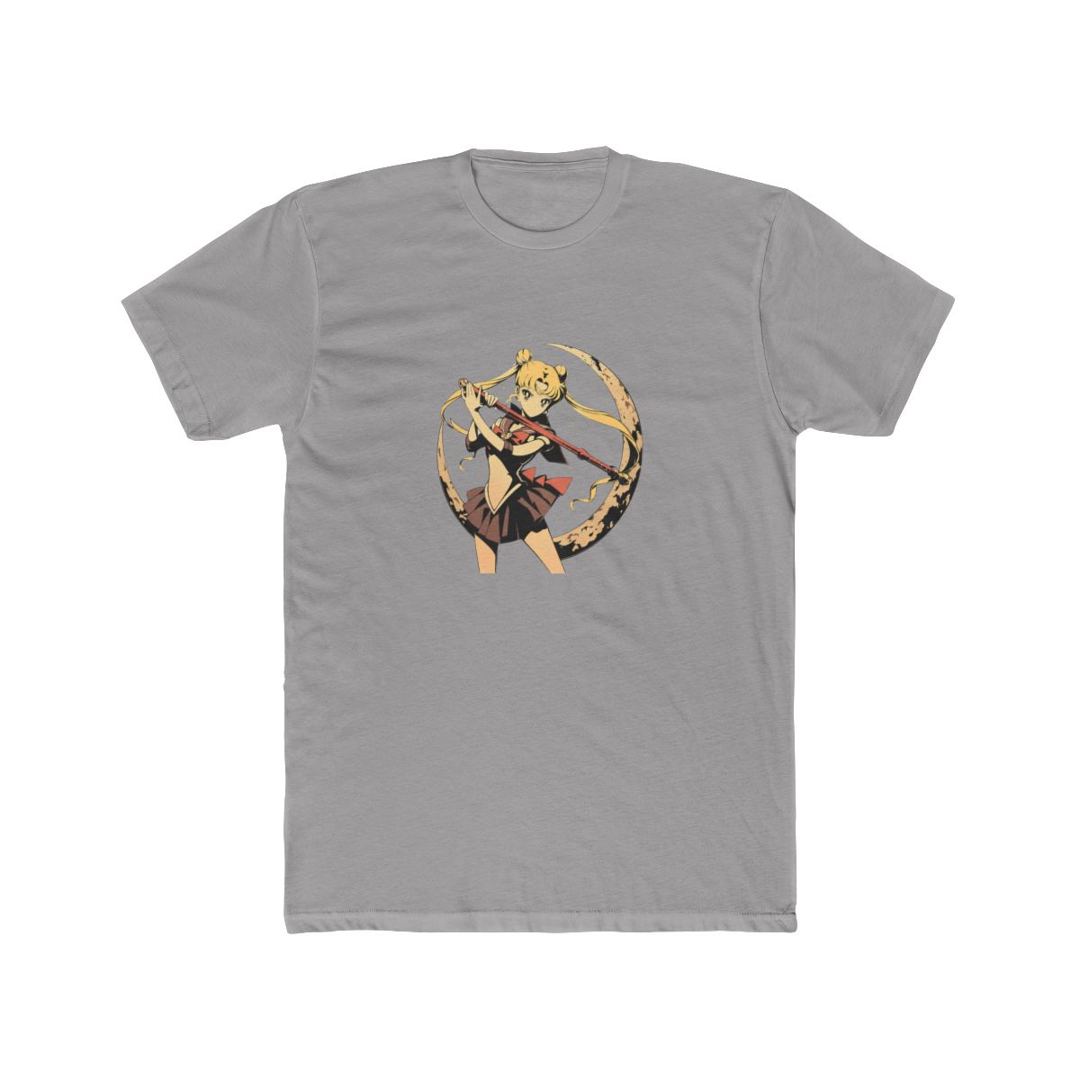 Sailor Moon Crescent Moon Staff Art T Shirt - alternate angle 2, merchandise