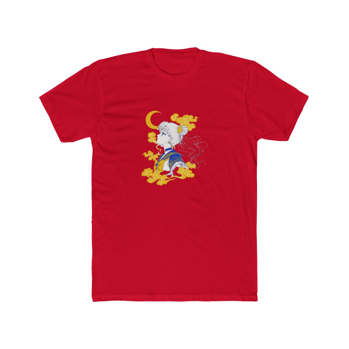 Sailor Moon Manga Character with Moon and Clouds T Shirt - Official T-Shirts merchandise