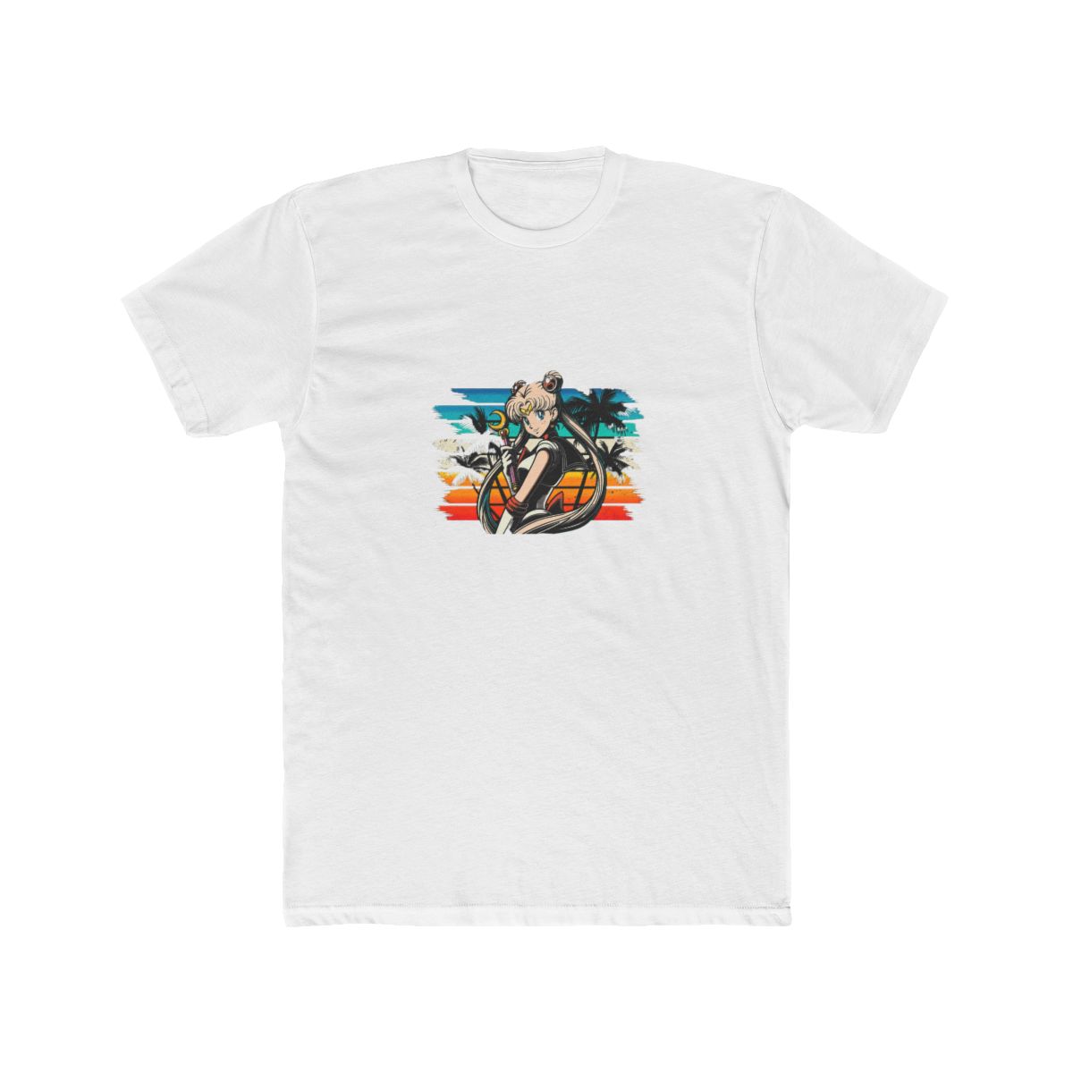 Sailor Moon with Moon Wand Fan T Shirt