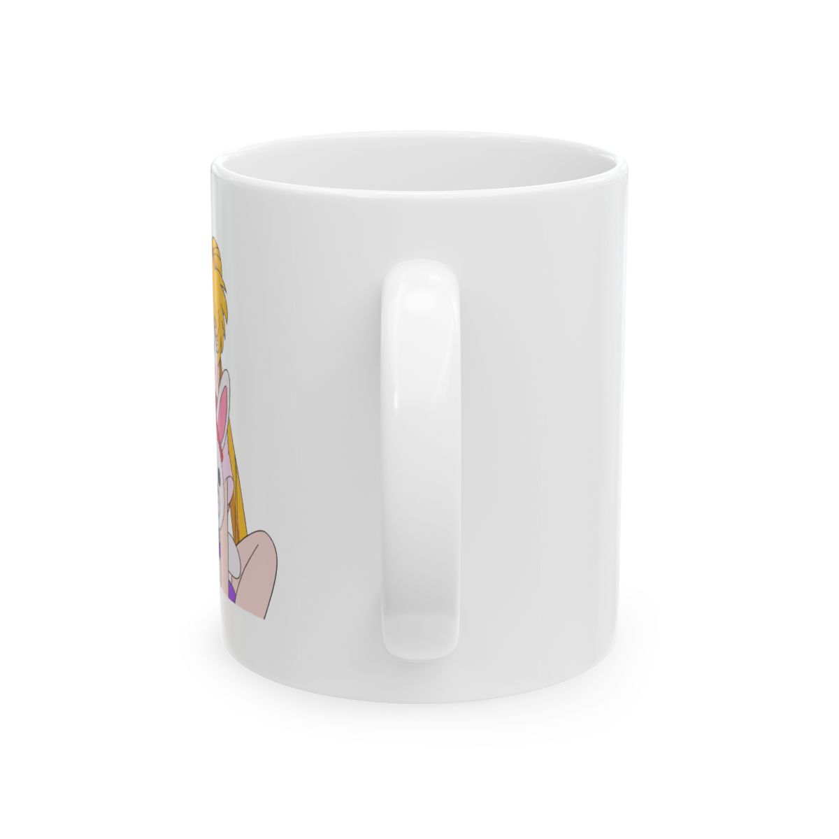Sailor Moon Mug – Usagi Tsukino Anime Gift – 90s Manga Japan Coffee Mug – Cute Bunny Cup - alternate angle 3, merchandise