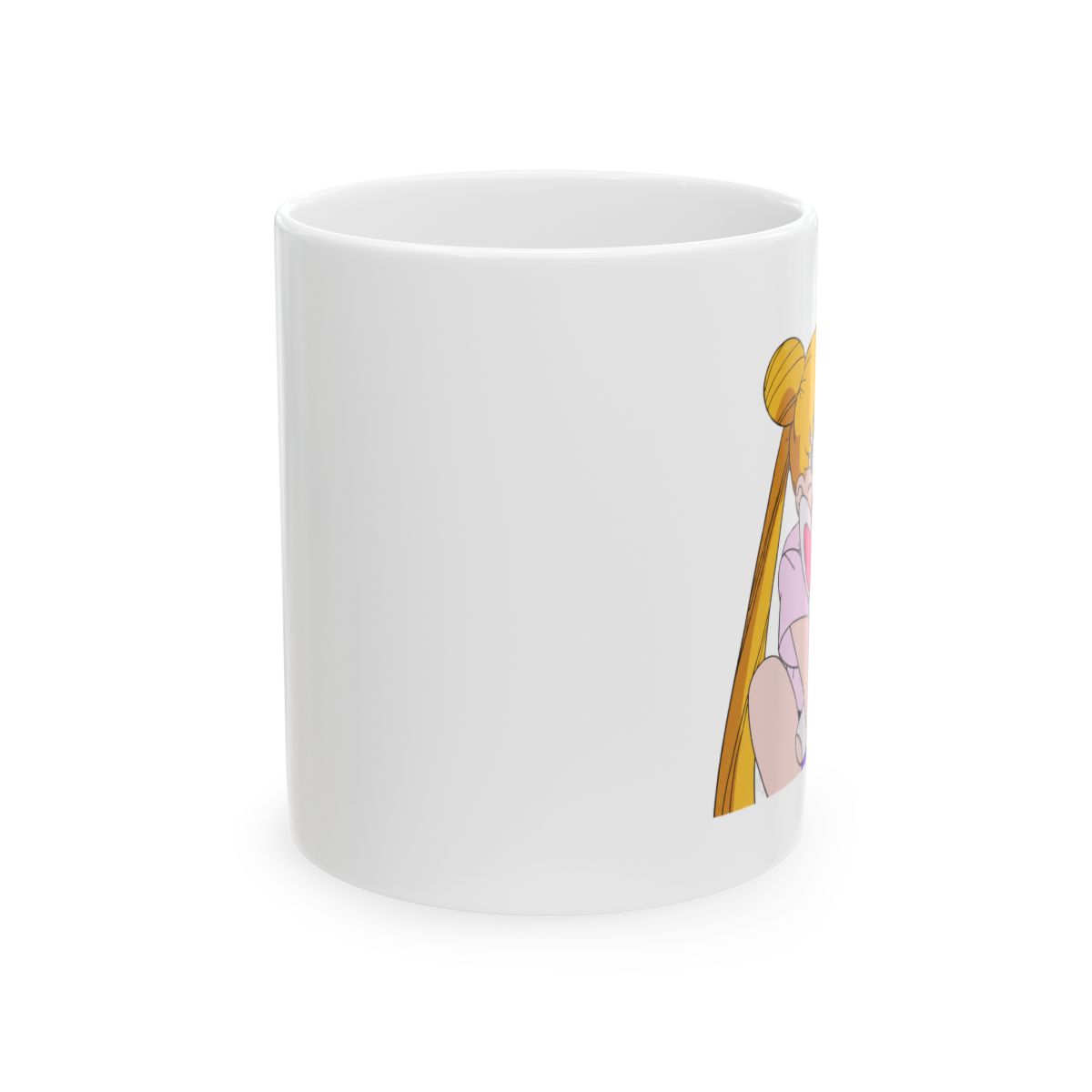 Sailor Moon Mug – Usagi Tsukino Anime Gift – 90s Manga Japan Coffee Mug – Cute Bunny Cup - alternate angle 1, merchandise