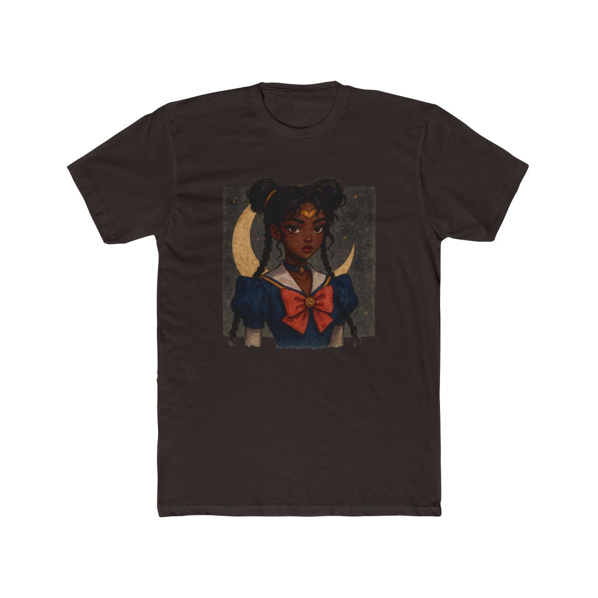 Sailor Moon Usagi Star Locket Black T Shirt - alternate angle 5, merchandise
