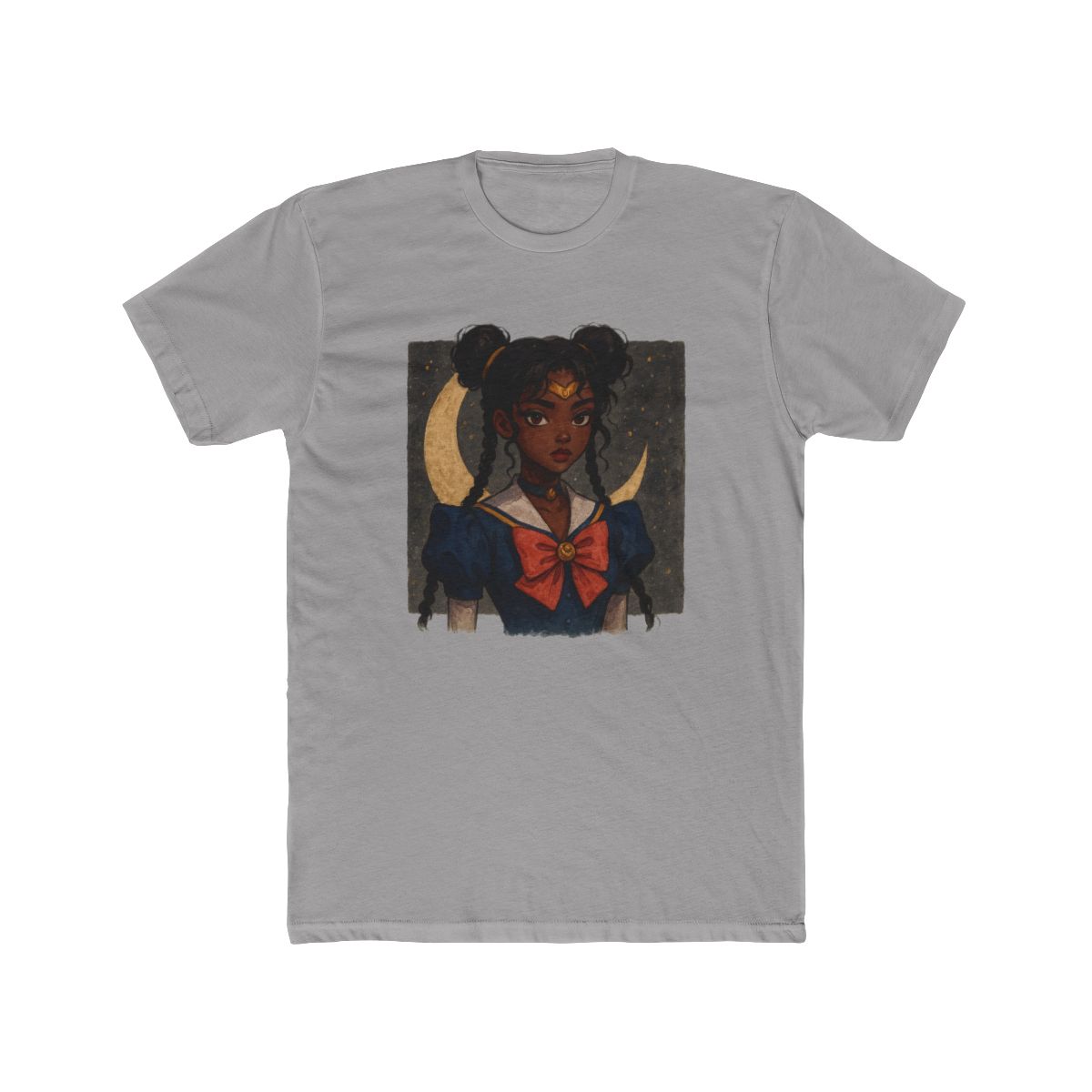 Sailor Moon Usagi Star Locket Black T Shirt - alternate angle 4, merchandise
