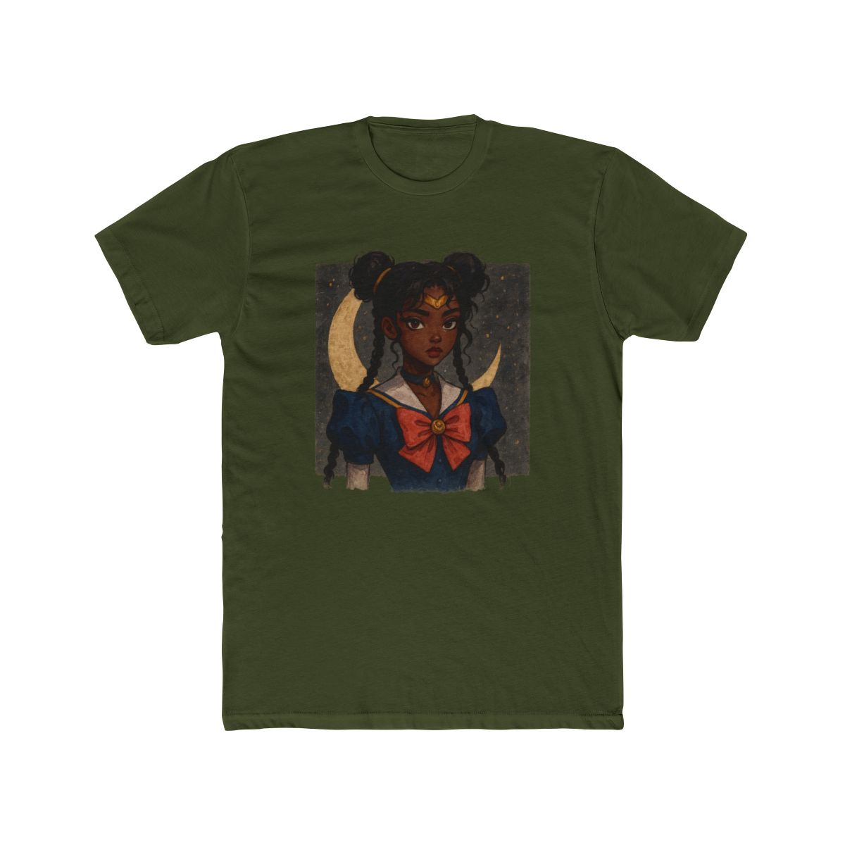 Sailor Moon Usagi Star Locket Black T Shirt - alternate angle 5, merchandise