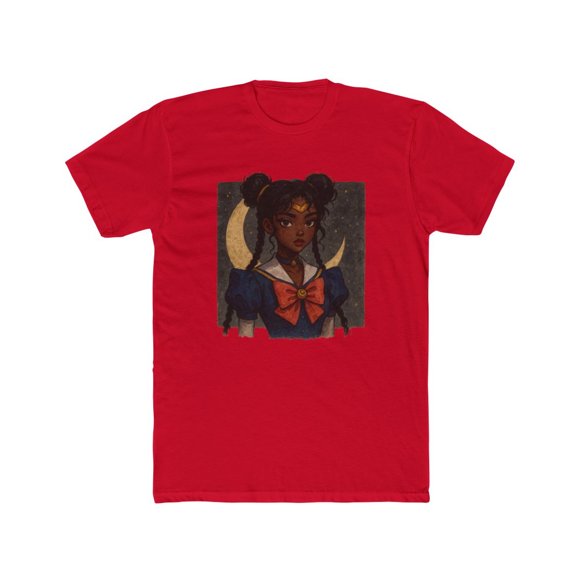 Sailor Moon Usagi Star Locket Black T Shirt - alternate angle 3, merchandise