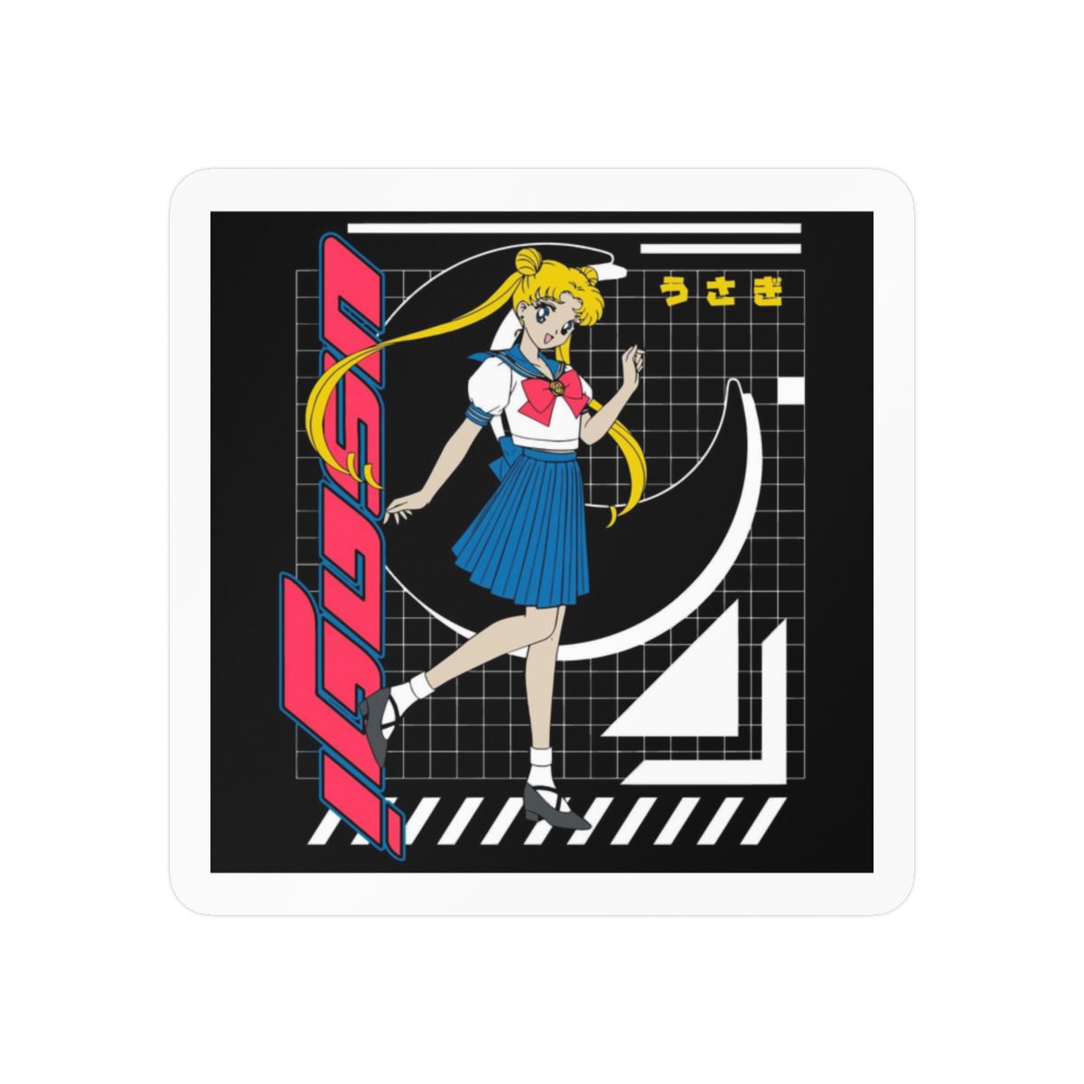 Retro Sailor Moon Anime Aesthetic Sticker | Cute Vinyl Decal - Official Stickers merchandise